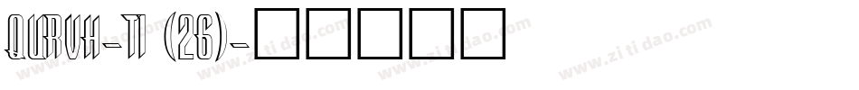 QURVH-T1 (26)字体转换